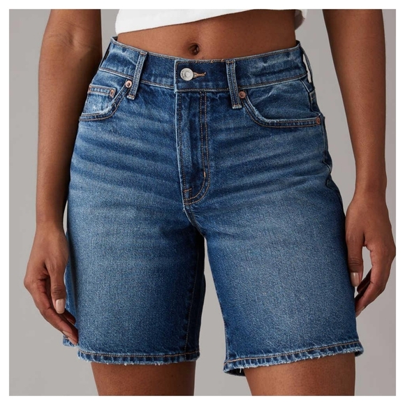 American Eagle Strigid Perfect Denim Bermuda Short - Picture 1 of 7